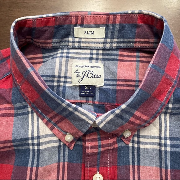J. Crew Long Sleeve Button Down Shirt Slim XL - Picture 2 of 3